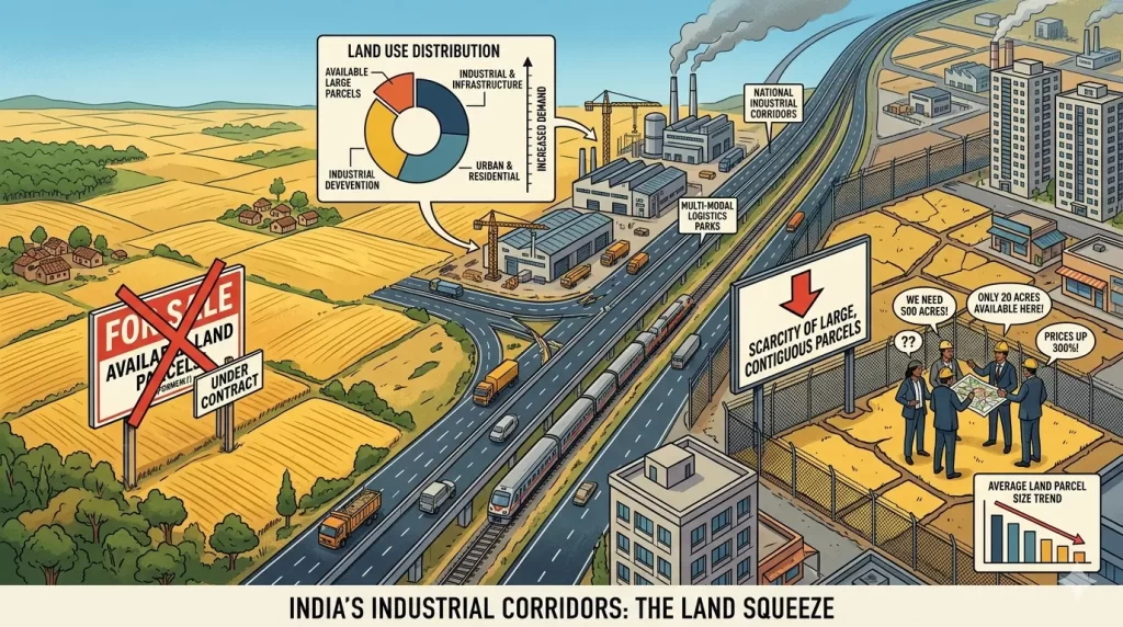 Why Large Land Parcels Are Becoming Scarce in India’s Industrial Corridors