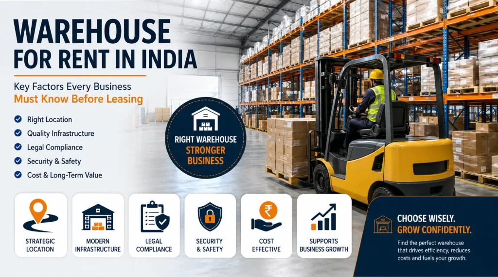 Warehouse for Rent in India – Complete Business Guide 2026